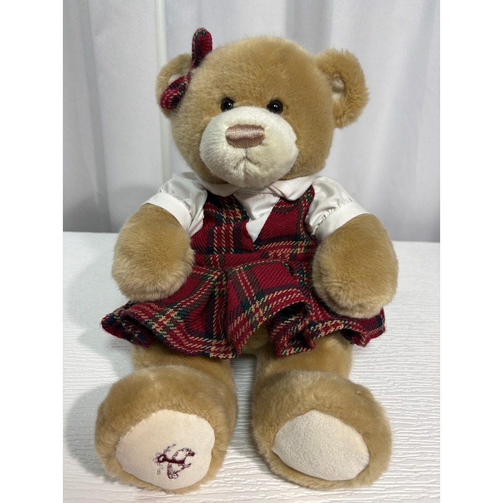 Brooks Brothers GUND Teddy Bear Plush Plaid Dress Bow Golden Fleece Logo S0044 - Picture 2 of 8